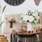 2PCS Faux Peonies in Ceramics Vase Artificial Flowers Bulk Silk Fake Bouquet Floral Arrangements Centerpieces Decor